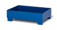 RR Industrietechnik Auffangwanne aus Stahl für 2x 200 Liter Fass ohne Gitterrost RAL 5010 enzianblau