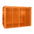 Bauer Gasflaschen-Container GFC-B M4, Gelborange für 60x Gasflaschen Ø 230 mm
