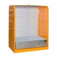 Bauer Gefahrstoff-Rollladenschrank RSG-1, max. 2x 200-l-Fässer, Gelborange