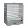 Bauer Gefahrstoff-Rollladenschrank RSG-1, max. 2x 200-l-Fässer, Mausgrau