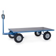 Fetra Handpritschenwagen mit Zugöse und Polyurethanbereifung, 2000x1000mm Ladefläche 750kg Tragkraft