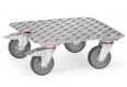 Fetra Kistenroller Aluminium-Quintettblech 500x500mm Ladefläche KF10-small