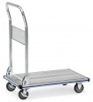 Fetra Alu-Plattformwagen mit klappbarem Rohrschiebebügel-small