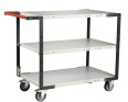 FIMM Tischwagen mit umklappbaren Bügel 3 Etagen Ladefläche 1000x595mm Tragkraft 250kg
