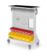 Kappes RasterMobil® mobiler Arbeitsplatzschrank Größe #3 1270x1000x500mm 37-teilig mit Auflageboden inkl. Riffelgummimatte - lichtgrau