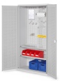 Kappes ®RasterPlan Werkzeugschrank 1950x1000m Modell 5 Tiefe 410mm Lochplattentüren lichtgrau