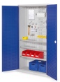 Kappes ®RasterPlan Werkzeugschrank 1950x1000m Modell 6 Tiefe 410mm Lochplattentüren enzianblau