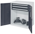 Kappes Schwerlast-Beistellschränke ohne Mitteltrennwand 1110x1000x600mm Modell 65 Vollblechtüren anthrazitgrau