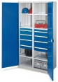Kappes Schwerlastschränke mit Mitteltrennwand 1950x1000x600mm Schlitzplattentüren Modell 54 enzianblau