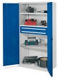 Kappes Schwerlastschränke ohne Mitteltrennwand 1950x1000x600mm Modell 45 Vollblechtüren enzianblau