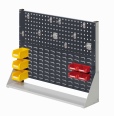 Kappes ®RasterPlan Stellwände einseitig Größe #2 - 1x Lochplatte 1x Schlitzplatte 1x Zubehörsortiment 17-teilig Anthrazitgrau RAL 7035