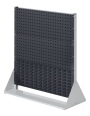 Kappes ®RasterPlan Stellwände einseitig Größe #3 - 2x Lochplatten 1x Schlitzplatte Anthrazitgrau RAL 7016