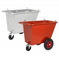 Kongamek Abfallwagen mit 3 Rädern Ø400mm Hebeösen und 400l Volumen-small
