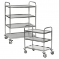 Kongamek Edelstahl- Tischwagen rostfrei mit 2-4 Böden mit Bremse-small