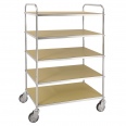 Kongamek ESD-Etagenwagen mit 5 Etagen 900x540mm Ladefläche ohne Bremse