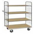 Kongamek ESD-Etagenwagen Serie 9000-L mit 4 Etagen 1400x600mm Ladefläche ohne Bremse