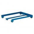 Kongamek Palettenwagen in blau 150mm hoch 1000kg Tragkraft für EUR-Paletten 1200x800mm-small