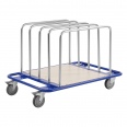 Kongamek Leichter Plattenwagen pulverbeschichtet in blau 1000x700x690mm mit laminiertem Boden und 5 Ladebügeln-small