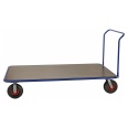 Kongamek extra grosser Plattformwagen in blau 2150x1000x1120 mit Schiebegriff und Luftbereifung