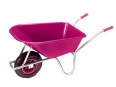 Pro-Bau-Tec Gartenschubkarre Pink 100L PP-Mulde Tragkraft 120kg-small