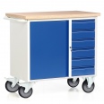 Protaurus fahrbare Werkbank Serie 300 mit Schrankfach und 6 Schubladen Protaurus fahrbare Werkbank Serie 300 mit Schrankfach und 6 Schubladen-small