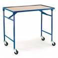 Rollcart Faltbarer Tischwagen 1000x600mm Ladefläche mit Buchedekor-small