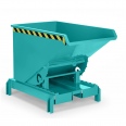 RR Industrietechnik Abrollkipper Typ RAM-DST-30 300dm³ für Deichselstapler RAL 5018 Türkisblau