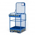R+R Industrietechnik Arbeitskorb Typ RAK-ONE 800x800x1900mm RAL5010 Enzianblau