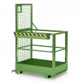 RR Industrietechnik Arbeitskorb Typ RAK-SLIM 800x800x1910mm RAL6011 Resedagrün