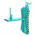 RR Industrietechnik Gitterboxwender 570x1640x450mm 450kg Tragkraft RAL 5018 Türkisblau