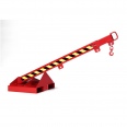 RR Industrietechnik teleskopierbarer Kranarm Typ RLH-T1 bis zu 1000kg Tragkraft RAL 3000 Feuerrot
