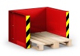 RR Industrietechnik Paletten Stapel Station RPS-05 BxTxH 1020x945x740 mm RAL 3000 Feuerrot