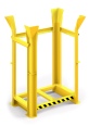 RR Industrietechnik Paletten Richtgestell RRG-10 BxTxH 1340x940x1930 mm RAL 1023 Verkehrsgelb