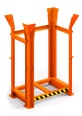 RR Industrietechnik Paletten Richtgestell RRG-10 BxTxH 1340x940x1930 mm RAL 2004 Reinorange