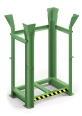 RR Industrietechnik Paletten Richtgestell RRG-10 BxTxH 1340x940x1930 mm RAL 6011 Resedagrün