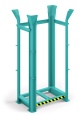 RR Industrietechnik Paletten Richtgestell RRG-15 BxTxH 1340x940x2650 mm RAL 5018 Türkisblau