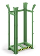 RR Industrietechnik Paletten Richtgestell RRG-15 BxTxH 1340x940x2650 mm RAL 6011 Resedagrün