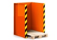 RR Industrietechnik Paletten Stapel Station RPS-10 BxTxH 1020x945x1425 mm RAL 2004 Reinorange