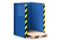 RR Industrietechnik Paletten Stapel Station RPS-10 BxTxH 1020x945x1425 mm RAL 5010 Enzianblau