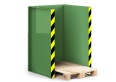RR Industrietechnik Paletten Stapel Station RPS-10 BxTxH 1020x945x1425 mm RAL 6011 Resedagrün