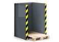 RR Industrietechnik Paletten Stapel Station RPS-10 BxTxH 1020x945x1425 mm RAL 7005 Mausgrau