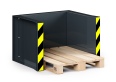 RR Industrietechnik Paletten Stapel Station RPS-05 BxTxH 1020x945x740 mm RAL 7016 Anthrazitgrau
