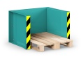 RR Industrietechnik Paletten Stapel Station RPS-05 BxTxH 1020x945x740 mm RAL 5018 Türkisblau