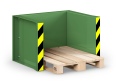 RR Industrietechnik Paletten Stapel Station RPS-05 BxTxH 1020x945x740 mm RAL 6011 Resedagrün