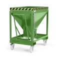 RR Industrietechnik Silowagen Typ RSLF 600dm³ fahrbar RAL 6011 Resedagrün