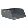 RR Industrietechnik Staplerschaufel Typ RS-100 1640x1900x550mm 1000dm³ RAL 7005 Mausgrau