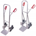 VARIOfit Aluminium Treppenkarre 200kg Tragkraft mit 2 dreiarmigen Radsternen-small