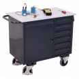 VARIOfit ESD Werkstattwagen mit Schrank und 6 Schubladen-small