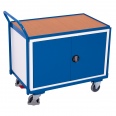 VARIOfit Werkstattwagen mit gebogenen Schiebegriff und Flügeltürenschrank-small