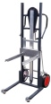 VARIOfit Materialheber mit Gabelzinken Tragkraft 250kg Vollgummibereifung Anthrazitgrau RAL 7016